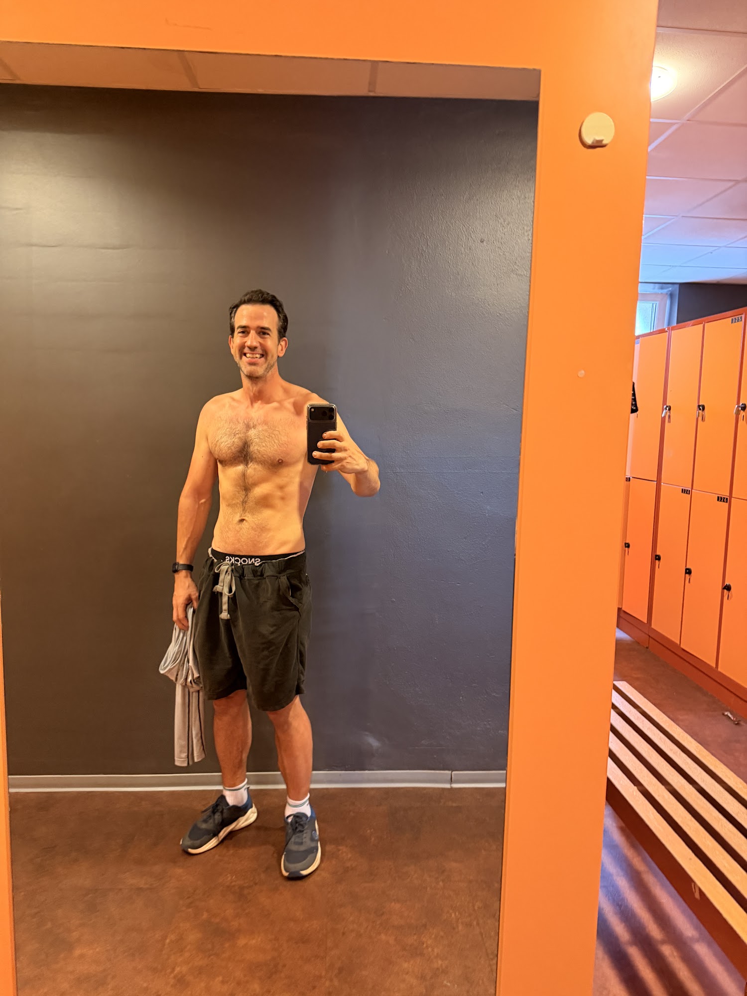 Tim nach dem Training (20 kg leichter)