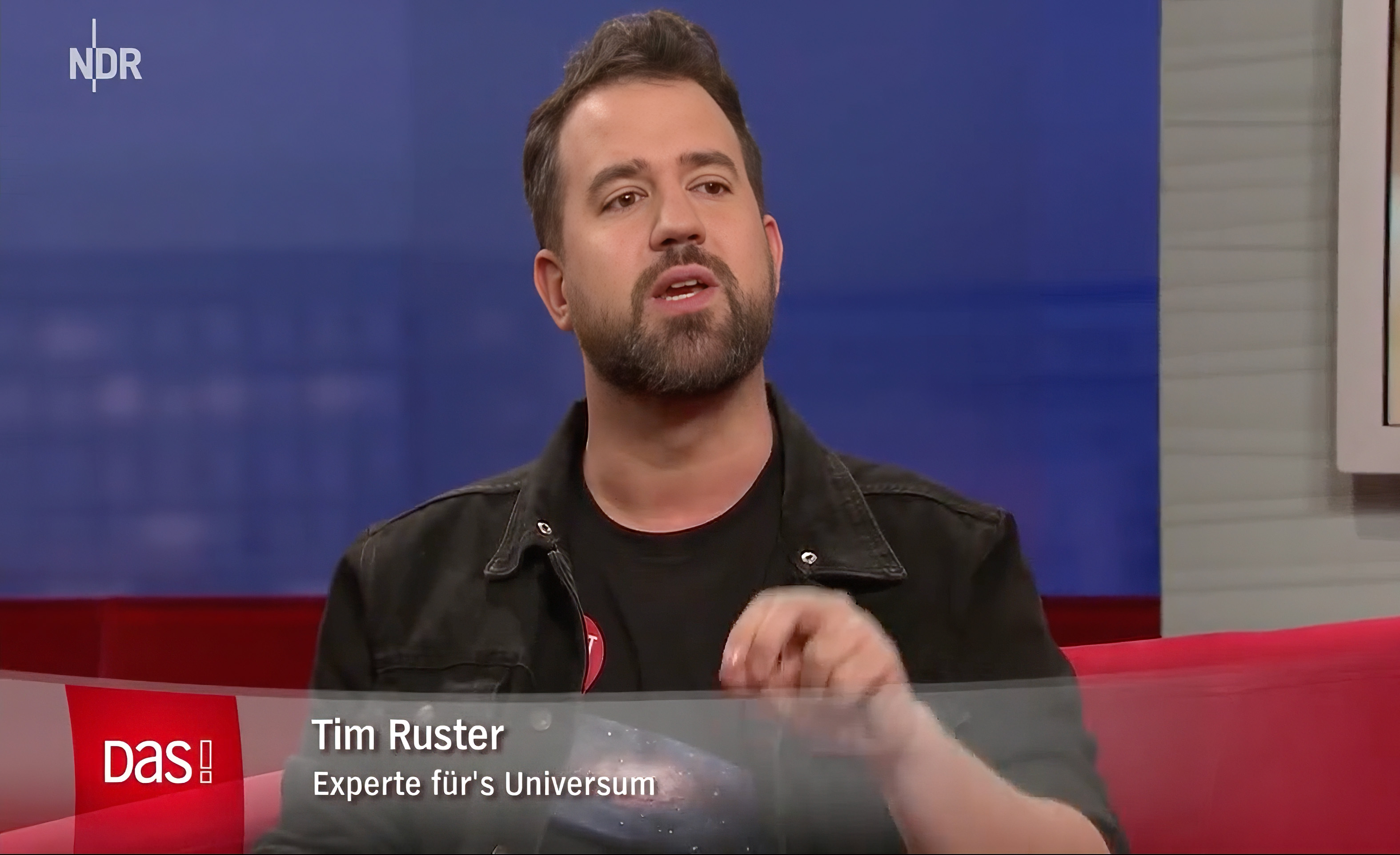 Tim zu Besuch als Experte für´s Universum beim NDR